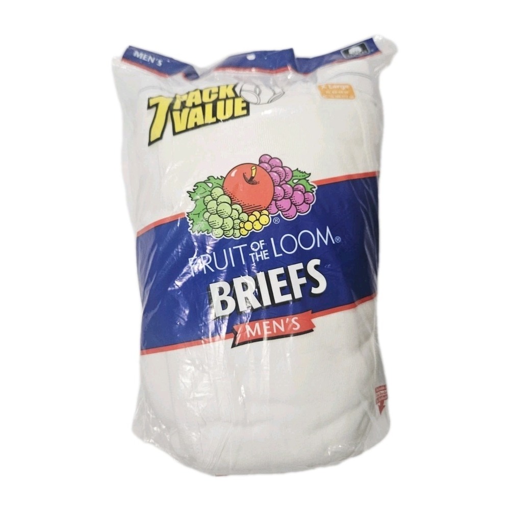 FRUIT OF THE LOOM TIGHTY WHITEY BRIEF UNDERWEAR 7 PACK SIZE XL NEW